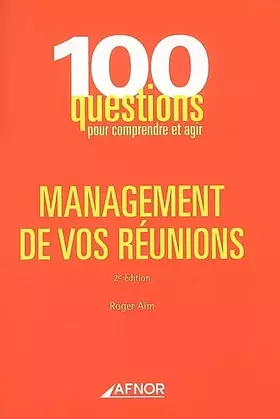 Couverture du produit · Management de vos réunions