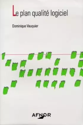 Couverture du produit · Le plan qualité logiciel