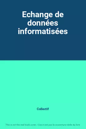 Couverture du produit · Echange de données informatisées