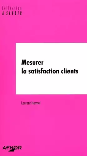 Couverture du produit · Mesurer la satisfaction clients