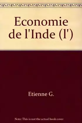 Couverture du produit · Economie de l'Inde (l')