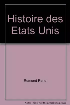 Couverture du produit · Histoire des Etats Unis
