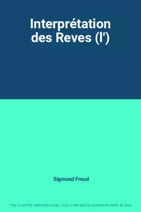 Couverture du produit · Interprétation des Reves (l')