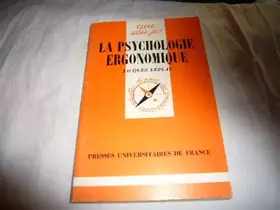 Couverture du produit · La Psychologie ergonomique
