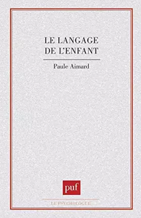 Couverture du produit · Le Langage de l'enfant