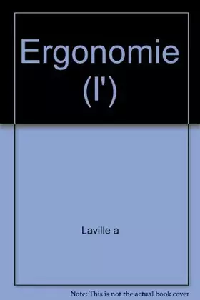 Couverture du produit · Ergonomie (l')