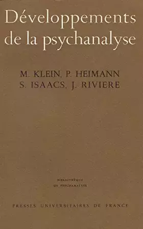Couverture du produit · Developpements de la Psychanalyse