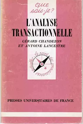 Couverture du produit · Analyse transactionnelle (l')