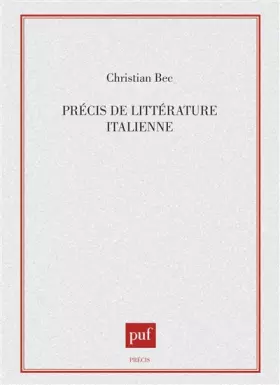 Couverture du produit · Précis de littérature italienne
