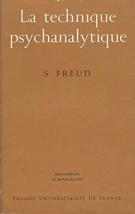 Couverture du produit · Technique Psychanalytique (la)