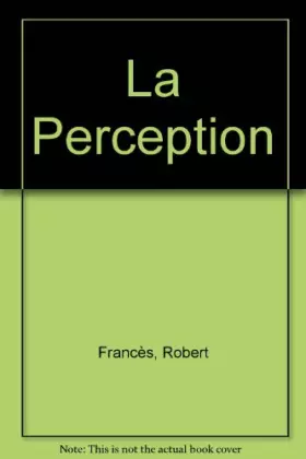 Couverture du produit · La Perception