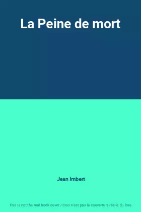 Couverture du produit · La Peine de mort