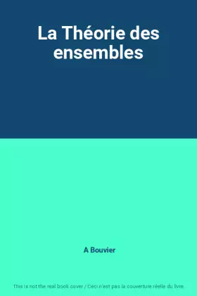 Couverture du produit · La Théorie des ensembles