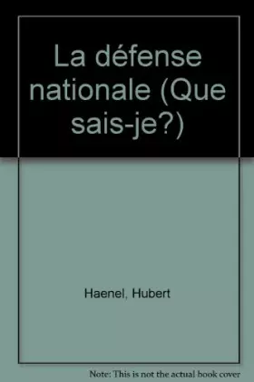 Couverture du produit · La Défense nationale