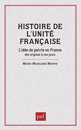 Couverture du produit · Histoire de l'unité française