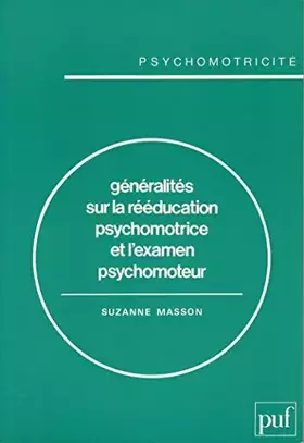 Couverture du produit · Généralites sur la rééducation