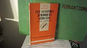 Couverture du produit · Les Systèmes juridiques africains