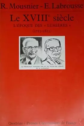Couverture du produit · Le XVIIIe siècle
