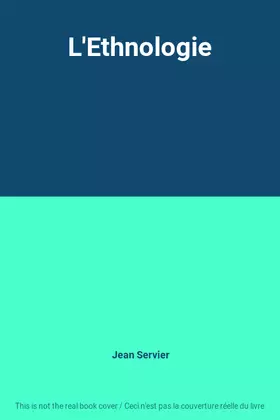Couverture du produit · L'Ethnologie