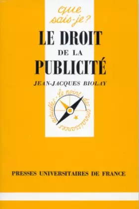 Couverture du produit · Le droit de la publicité