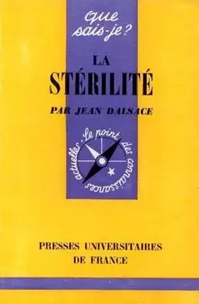Couverture du produit · La stérilité