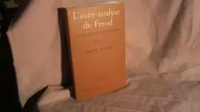 Couverture du produit · Auto-analyse de Freud, tome 1