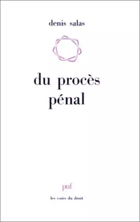 Couverture du produit · Du procès pénal
