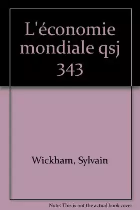 Couverture du produit · L'Economie mondiale