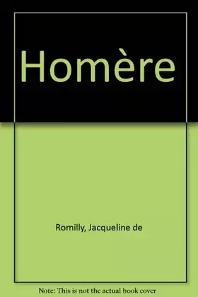 Couverture du produit · Homère