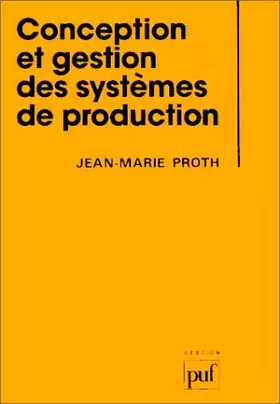 Couverture du produit · Conception et gestion des systèmes de production