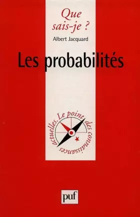 Couverture du produit · Les probabilités