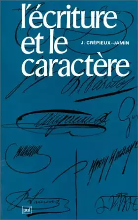 Couverture du produit · L'écriture et le caractère