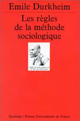 Couverture du produit · Les Règles de la méthode sociologique