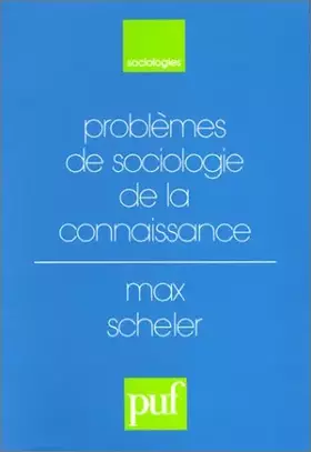 Couverture du produit · Problèmes de sociologie de la connaissance