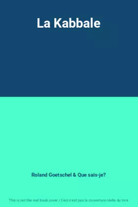 Couverture du produit · La Kabbale