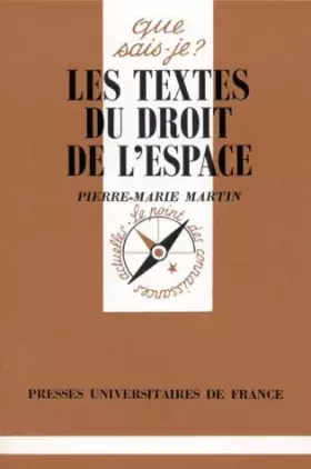 Couverture du produit · Les textes du droit de l'espace