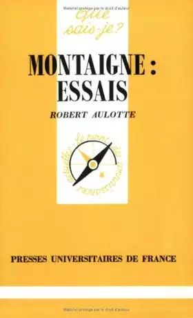 Couverture du produit · Montaigne : «  Essais  »
