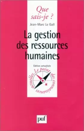 Couverture du produit · La gestion des ressources humaines