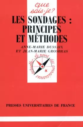 Couverture du produit · Les sondages : Principes et méthodes