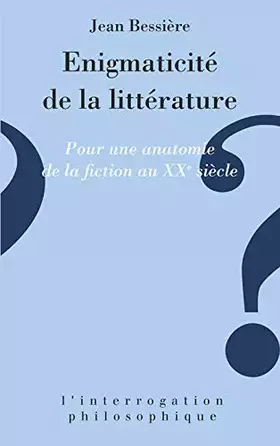 Couverture du produit · Énigmaticité de la littérature