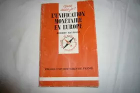 Couverture du produit · L'unification monétaire en Europe