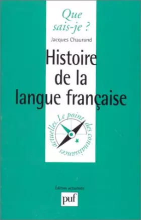 Couverture du produit · Histoire de la langue française