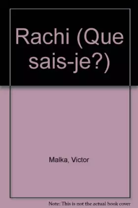 Couverture du produit · Rachi