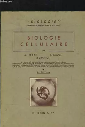 Couverture du produit · Biologie cellulaire