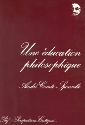 Couverture du produit · Une éducation philosophique