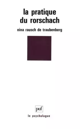 Couverture du produit · La pratique du Rorschach