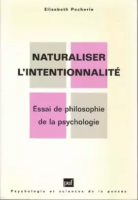 Couverture du produit · Naturaliser l'intentionnalité