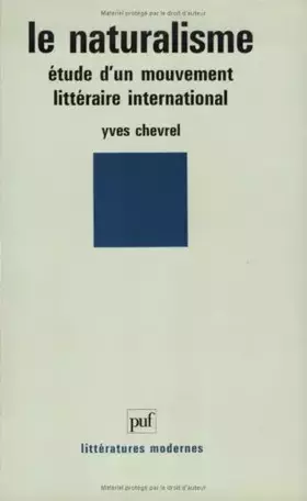 Couverture du produit · Le naturalisme
