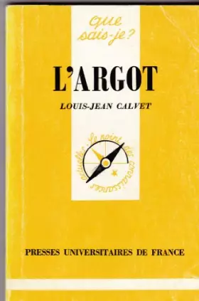 Couverture du produit · L'Argot