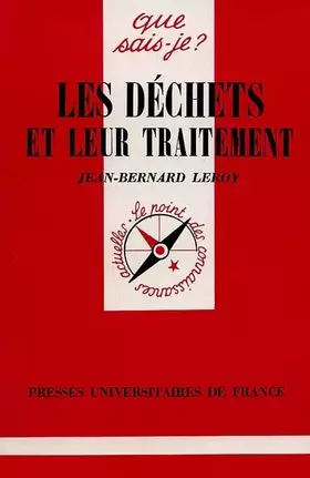 Couverture du produit · Les Déchets et leur traitement